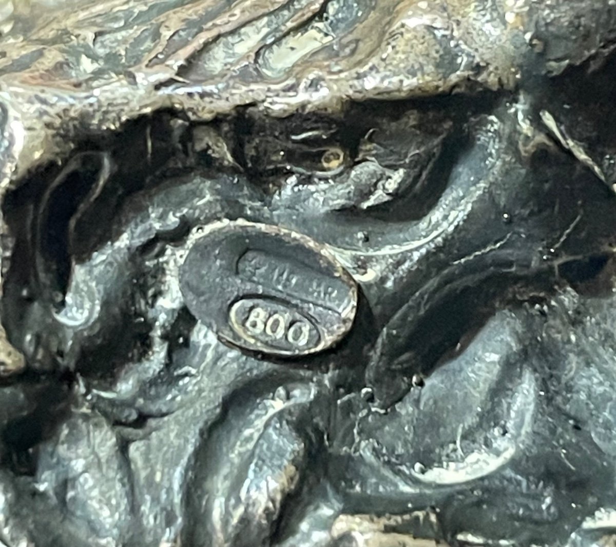 Eléphant En Argent 800 - Italie 20ème Siècle-photo-3
